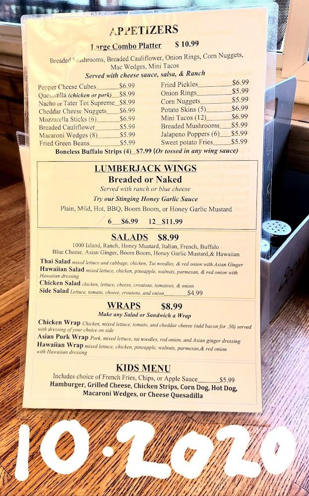 The Logger House Menu image 3